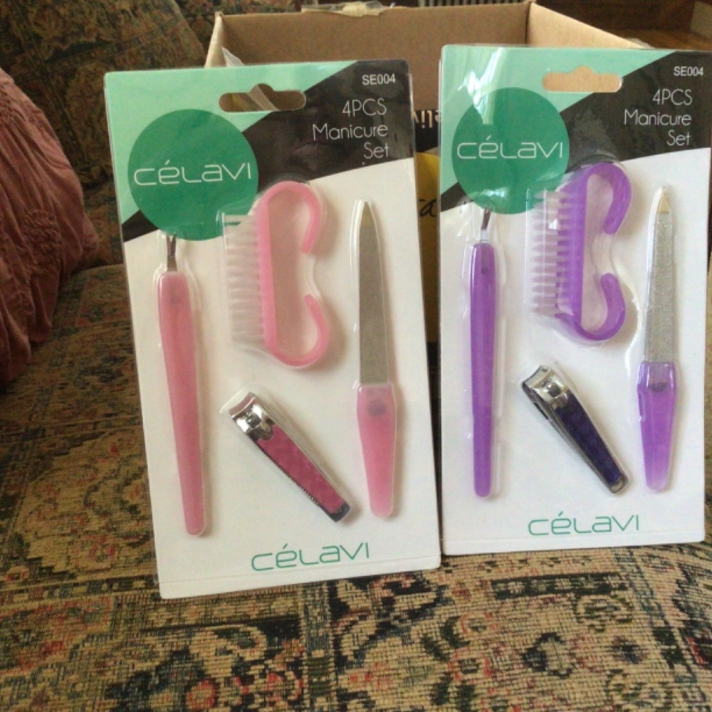HP💝1- 4pack manicure tools you choose pink or purple - Picture 2 of 6